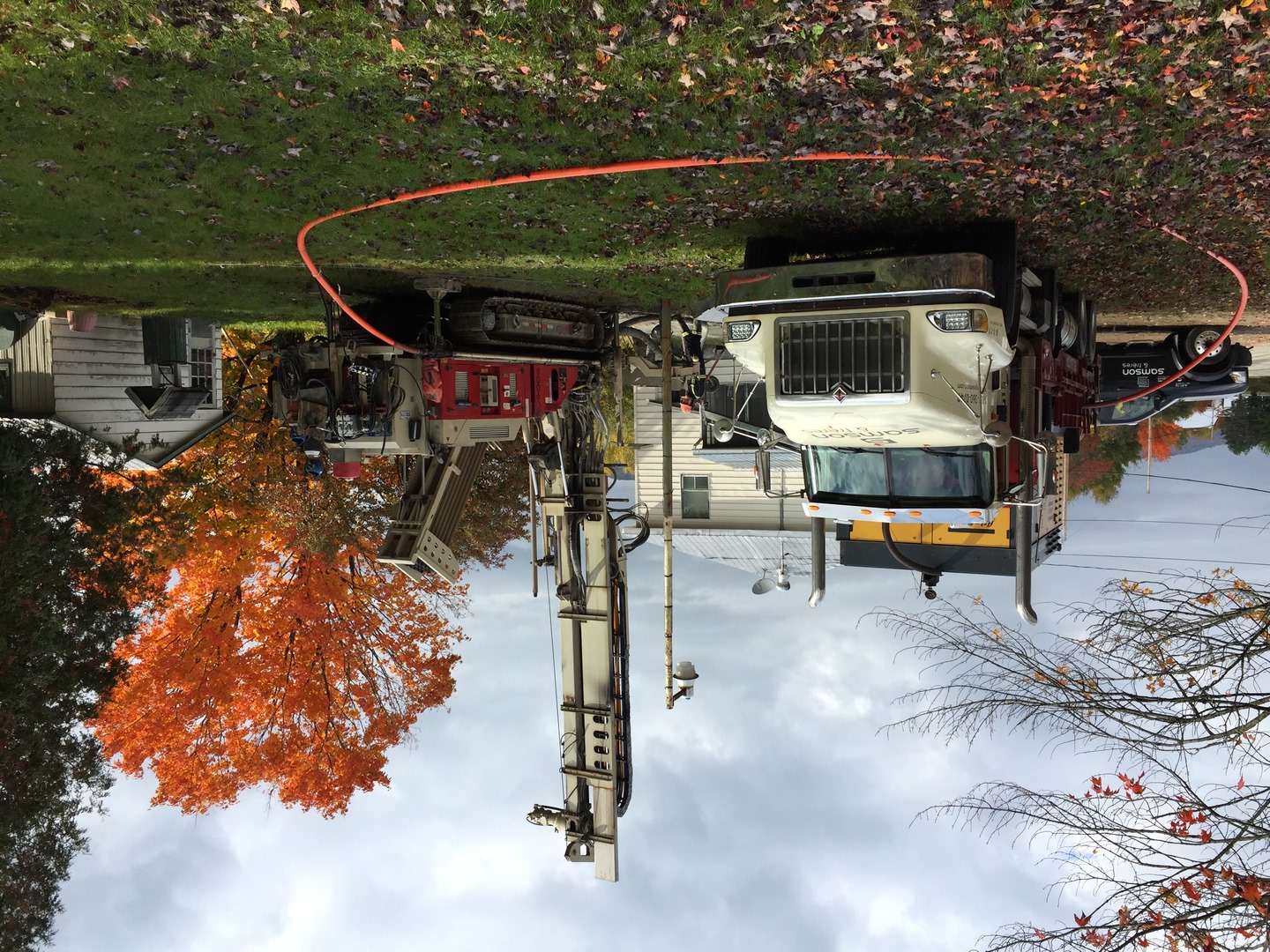 Puits artésien Saint-Raymond - Portneuf - rang du nord - Foreuse sur chenilles - Puits portneuf - Comacchio MC-900P