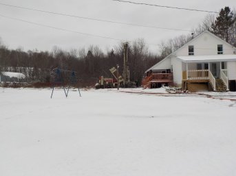 Puits artésien Ste-Clotilde-de-Beauce - Beauce - Foreuse sur chenilles - Comacchio MC-900P