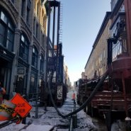 forage pieux québec - pieux québec - rue saint-paul -foremost DR-24 - forage samson