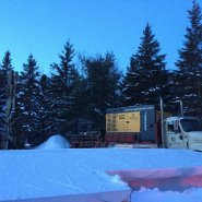 Puits artésien Ste-Catherine-de-la-Jacques-Cartier - Route Montcalm - foreuse sur chenilles - comacchio mc-900P - pompe submersible - forage samson - samson et frères inc