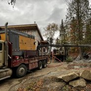Puits artésien Baie-Saint-Paul - Baie-St-Paul - Charlevoix - foreuse sur chenilles - comacchio mc-900P - rang sainte-catherine - pompe submersible - forage charlevoix