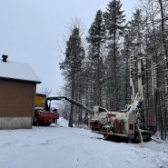 Puits artésien la Durantaye - Bellechasse - route Norbert-Morin - COmacchio MC-22a - Foreuse sur chenilles