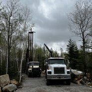 Puits artésien charlevoix - Petite-Rivière-Saint-Francois - Chemin Borduas - Foremost DR-24 - pompe submersible - puits charlevoix - forage - collerette de bentonite