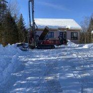 Puits artésien stoneham - chemin du hibou - foreuse sur chenilles - comacchio mc-900p - puits stoneham - forage samson - pompe submersible