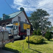 Forage géothermique beaupré - puits géothermique beaupré - avenue royale - foreuse sur chenilles - comacchio geo900a 