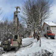 Puits artésien Bellechasse - puits artésien saint-nazaire de dorchester - collerette de bentonite - pompe submersible - foreuse sur chenilles - comacchio geo900a
