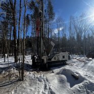 puits artésien stoneham - Chemin de la Colline - Forage samson - puits stoneham - foreuse sur chenilles - comacchio geo900a - pompe submersible