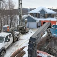 géothermie lac-beauport - forage géothermique - puits samson - foreuse sur chenilles - forage samson - comacchio geo900a 